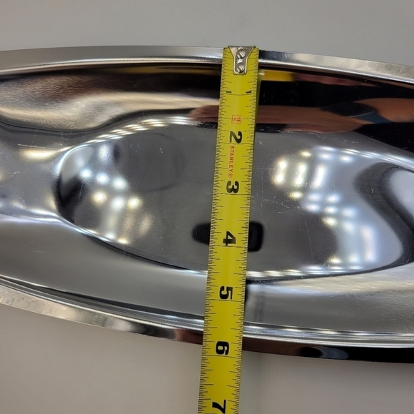 Vintage Kromex Rectangular Plate with Gold-Tone Handles - Picture 4 of 4